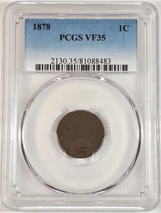1878 Indian Head Cent PCGS VF35 2030.35/81088483 Exquisite Coin Rare - Picture 1 of 12