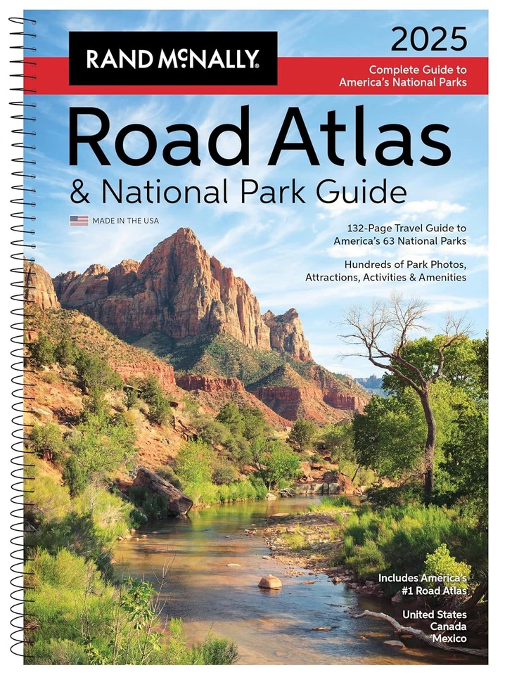 Rand Mcnally 2025 Road Atlas & National Park Guide by Rand McNally (2024, Hardcover)