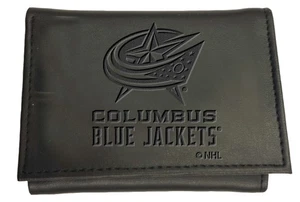 Columbus Blue Jackets, Tri-Fold Wallet, Black - Picture 1 of 5