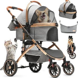 YITAHOME Pet Stroller 3-in-1, One-Click Foldable Cat Dog Stroller, Dog - Picture 1 of 9