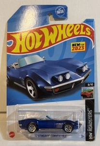 Hot Wheels 72 STINGRAY CONVERTIBLE Die Cast Car Blue NEW 2021 HW Roadsters - Picture 1 of 4