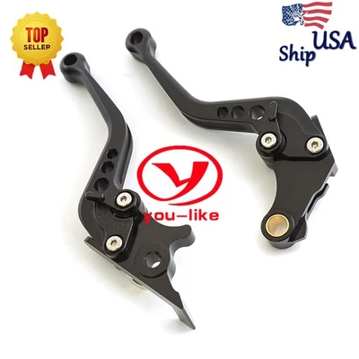 Palancas de embrague de freno cortas CNC para Honda CBR600RR 2007-2020 2008 2009 2010 negras Foto 1 de 4