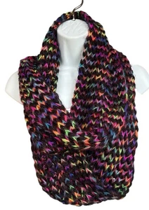 Steve Madden Women's Neon Taste The Rainbow Infinity Chunky Knit Scarf Nordstrom - Picture 1 of 5