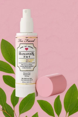 Too Faced похмелье 3-в-1 пополняющий праймер и установка спрей 120 мл 4,0 унц новый - Изображение 1 из 3