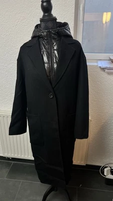 Zara Mantel + Weste Gr. S Schwarz Damen Jacke - Bild 1 von 4