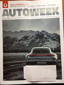 Autoweek Magazine March 11 2019 2020 Porsche 911 - Picture 1 of 1