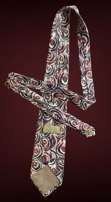 Corbata Wall Street vintage años 80 Robert Talbott para Nordstrom seda cosida a mano Foto 1 de 4