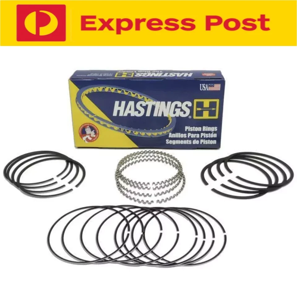 HOLDEN V8 308 304 EFI 5.0L CAST PISTON RINGS STD BORE SIZE HASTINGS 139-STD - image 1 of 1