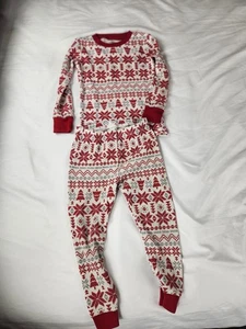 Carter's Just One You 2T Urlaub Pyjama Set Rot Weiß Fair Isle Thermo  - Bild 1 von 8