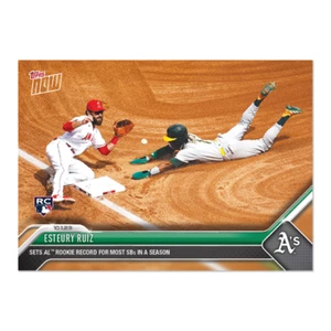 Tarjeta 950 Esteury Ruiz AL RC SB Record 2023 MLB TOPPS NOW - Imagen 1 de 2