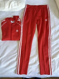 Adidas Originals Set Rot Jogginghose Und Jacke Gr. S - Bild 1 von 6