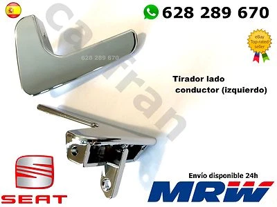 SEAT IBIZA CORDOBA MANETA tirador Puerta Interior Izquierda CONDUCTOR cromada - Imagen 1 de 2