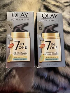 Olay Total Effects Plus SPF 15 Fragrance free exp 10/25 2pk - Picture 1 of 2