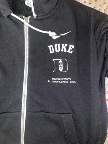Duke Blue Devils Nike Zip Up Jacket, Mens Large, Player Exclusive Gear Cover