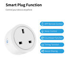 1-8PCS Tuya Smart WiFi Smart Timer UK Plug Socket Outlet App Amazon Alexa Google