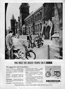Honda C100 Motorrad "The Smart New Way to Go" Bj 1965 Originalanzeige - Bild 1 von 1