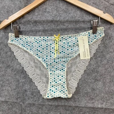 NEW Elle Macpherson Lingerie Underwear Womens L Large Blue Polka Dot 33820 - Image 1 of 4