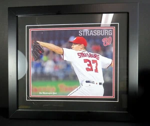 Stephen Strasburg # 37 Framed Sports Memorabilia Picture Washington Nationals - Picture 1 of 3