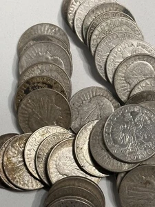 Lot Of 1 Kg (1000grams) 10 Silver Zloty Coin 1930’s (46coins) - Picture 1 of 15