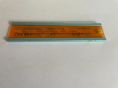 Schriftschablone von Standardgraph 0,35  - 262/3,5  - Bild 1 von 3
