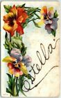 Postcard - Flowers Art Print - Estella - Greeting Card