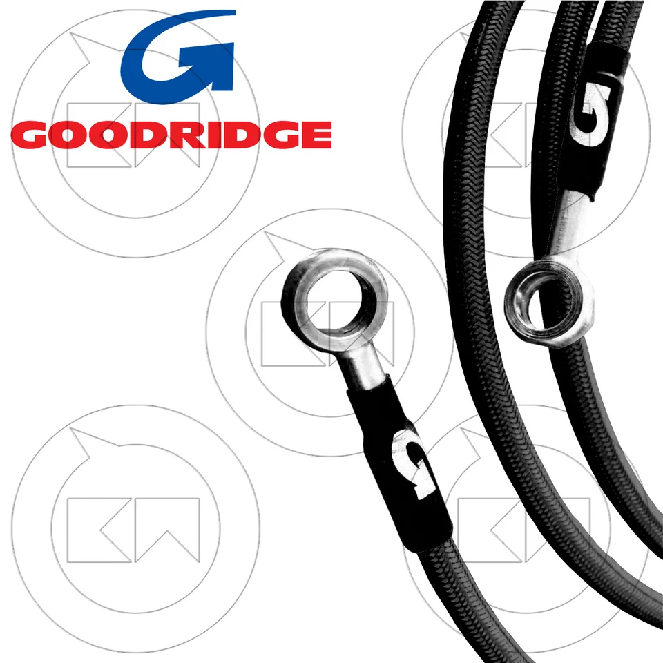 GOODRIDGE KIT TUBI FRENO IN TRECCIA ACCIAIO CARBONIO YAMAHA YZF 1000 R1 2005 Foto 1 de 2