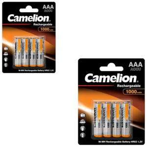 2x Camelion Akku 1,2V 1000mAh Micro AAA HR03 NiMH 1,2 V für Telefon Siemens - Bild 1 von 1