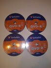 Lot Of 4 Verbatim Dvd-R 16X 4.7Gb/120Min Disc 10 Packs New Sealed 40 Total Dvds