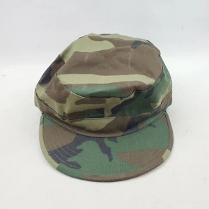 Boys Combat Cap Military Patrol BDU Hat Woodland Camo Rothco 9406 Sz Large - Picture 1 of 9