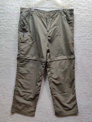 Белые мужские туристические брюки Sierra из 100% нейлона стандартного покроя бежевые трансформируемые размер 2X - Изображение 1 из 4