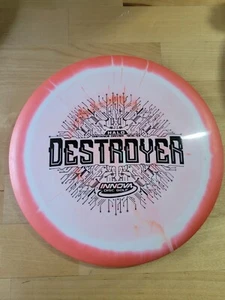 Early Run Innova Halo DESTROYER Distance Driver Slight Dome SWIRLY Orange - Picture 1 of 8