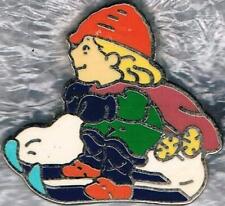 1994 Lillehammer Olympic Mascot Alpine Skiing Sports Pin 2022 Beijing Trader