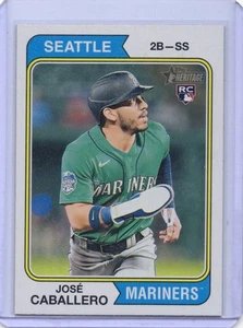2023 Topps Heritage High Number - Jose Caballero #549 (RC) Seattle Mariners - Picture 1 of 2
