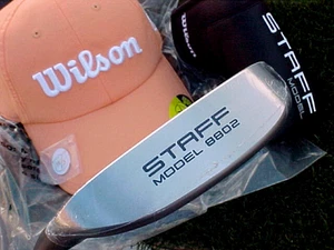 BRAND NEW Left Hand LH Wilson Staff 8802 Putter 35" Golf Club w Cover & FREE CAP - Picture 1 of 13