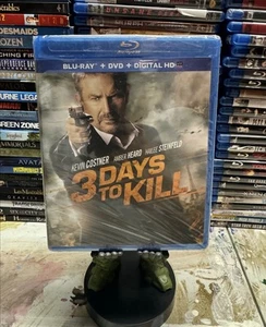 3 Days to Kill (Blu-ray/DVD, 2014, 2-Disc Set) Brand New Factory Sealed - Picture 1 of 1