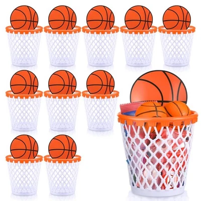 Juego de canasta de regalo de jugador de baloncesto reutilizable de 10 piezas de 4,1 x 4,1 x 2,8 pulgadas... Foto 1 de 4
