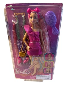 Neu mit Etikett Barbie Hairtastic lustige und ausgefallene Puppe mit langen blonden Haaren gute Haare Tag Y9926 - Bild 1 von 2
