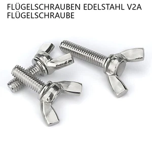 Flügelschrauben Flügelschraube M3 M4 M5 M6 M8 M10 M12 DIN 316 Edelstahl V2A - Picture 1 of 9