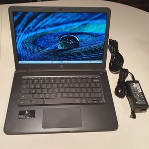 HP Chromebook 14-db0006AU 14" AMD A4-9120C 4GB RAM 32GB Radeon USB-C Like New - Picture 1 of 6