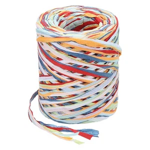 Raffia Ribbon, 120m/394ft Paper Ribbon(Red/Blue/White/Green/Orange/Yellow) - Picture 1 of 6