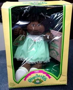 RARE 16" Coleco OAA Cabbage Patch Kids African American Girl 1985 Mold #2 MIB - Picture 1 of 6