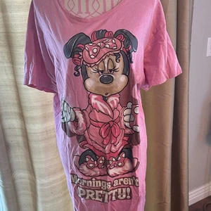 Disney Schlaf-T-Shirt rosa Minnie Mouse - Bild 1 von 4