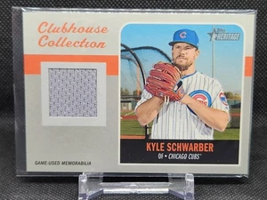 2019 Topps Heritage Clubhouse Collection Kyle Schwarber #CCR-KS Game Used Relic - Bild 1 von 2