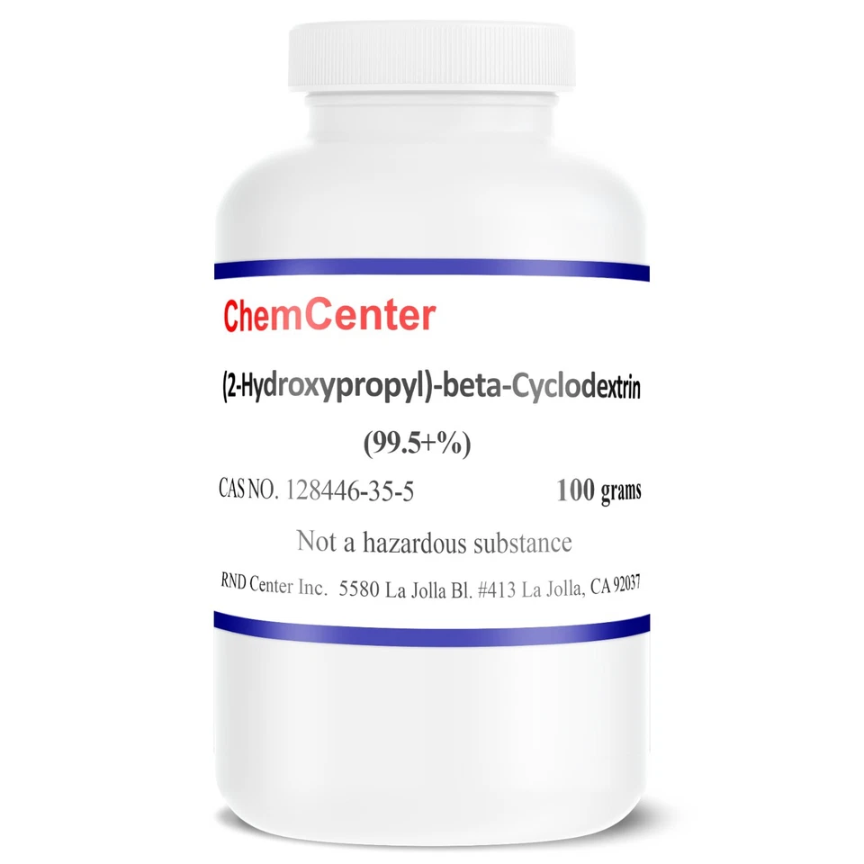 CHEMCENTER (2-Hydroxypropyl)-Beta-Cyclodextrin (HPBCD), 99.5% min., 100 grams