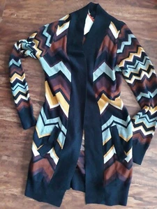 NEU Missoni for Target Strickjacke Pullover Damen Zick Zack Streifen Patchwork XSmall - Bild 1 von 7