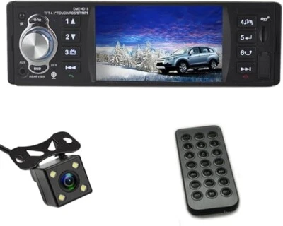 AUTORADIO BLUETOOTH 1 DIN CON SCHERMO DA 4.1 POLLICI STEREO USB MP5+RETROCAMERA - Immagine 1 di 4