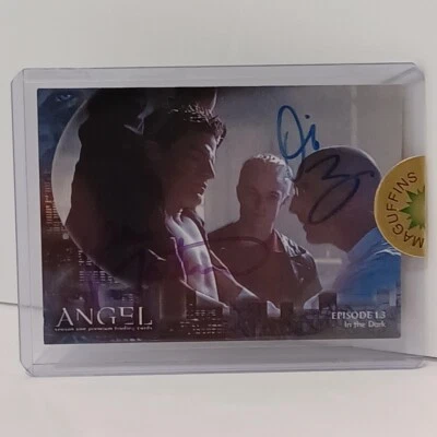 ANGEL & SPIKE DAVID BOREANAZ & JAMES MARSTERS AUTOGRAPH CARD MAGUFFINS AUTHENTIC - Image 1 of 4