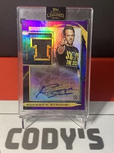RODERICK STRONG 2020 Topps WWE Fully Loaded AUTO Autograph Table Relic 16/25 - Picture 1 of 2