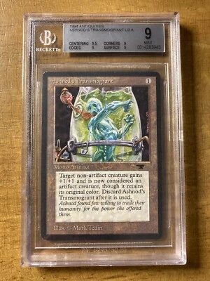 MTG ✨ASHNOD’S TRANSMOGRANT ✨Antiquities BGS 9.0 MINT 1994 Quad 9’s+ M. Tedin Art - Image 1 of 2