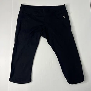 Lorna Jane Size Small Black Stretch Legging Nylon Pockets Activewear Gym - Picture 1 of 11